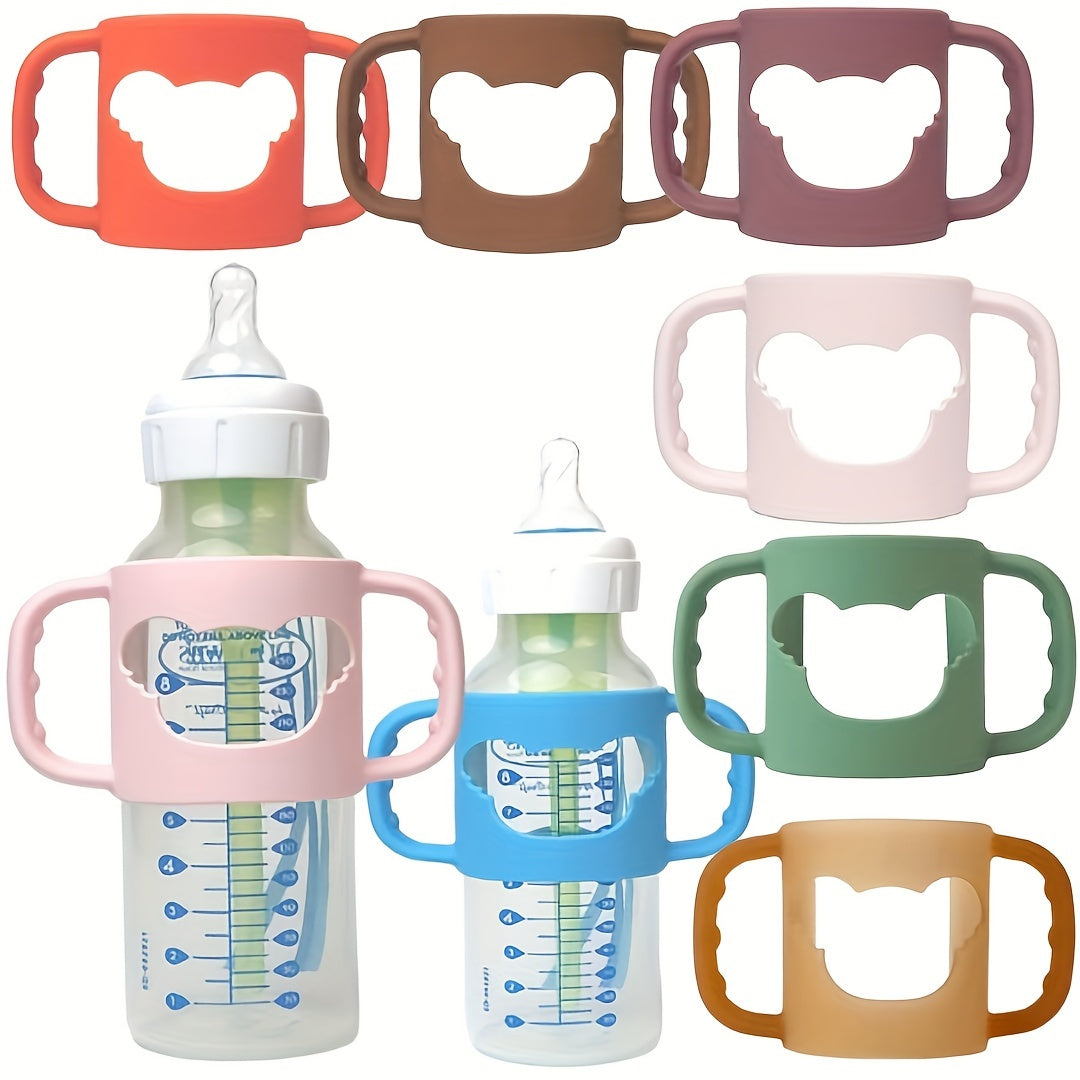 Alça de Silicone para Mamadeira – Estampa Divertida