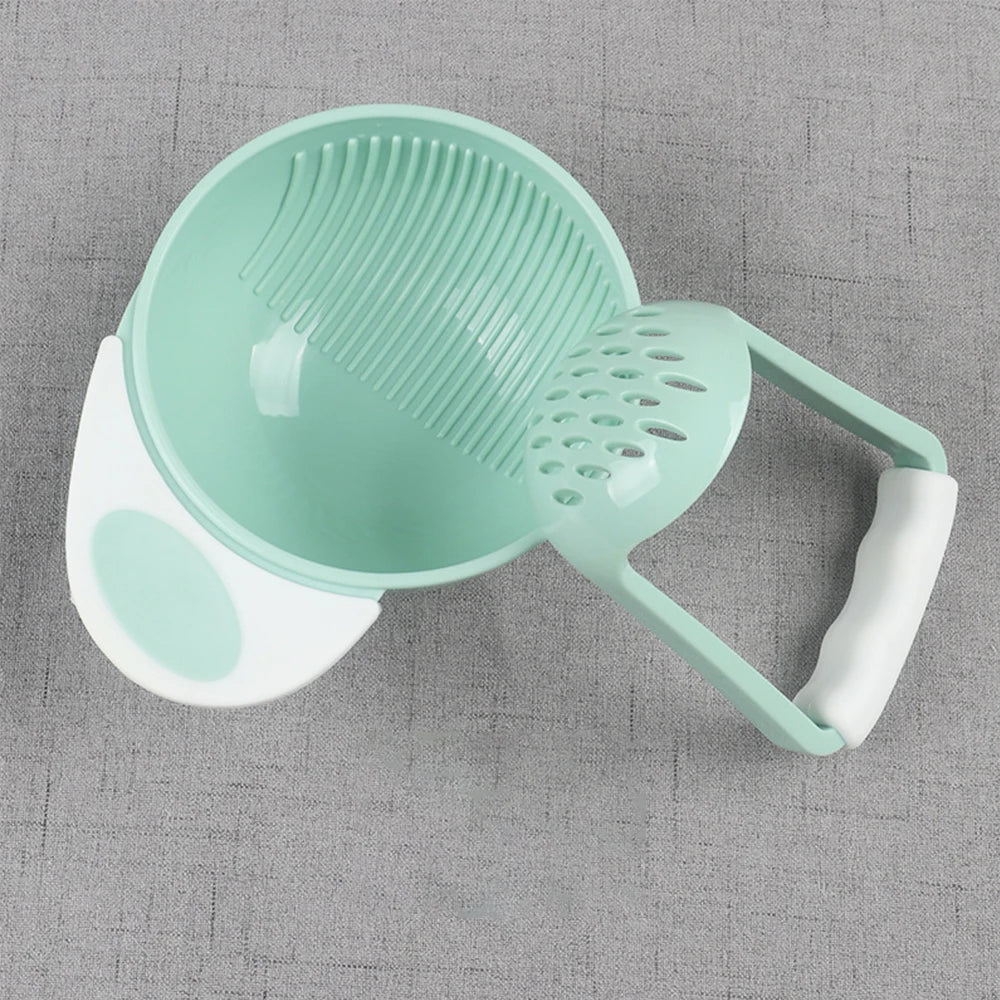 Conjunto de Tigela Moedora Manual para Alimentos de Bebê