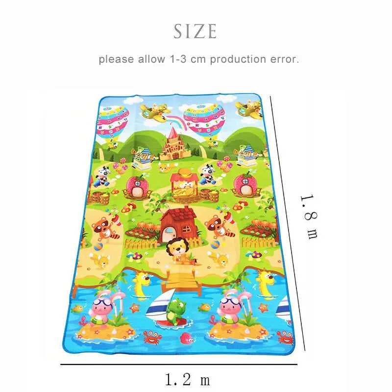 Tapete Infantil Dupla Face – Macio, Educativo e Divertido