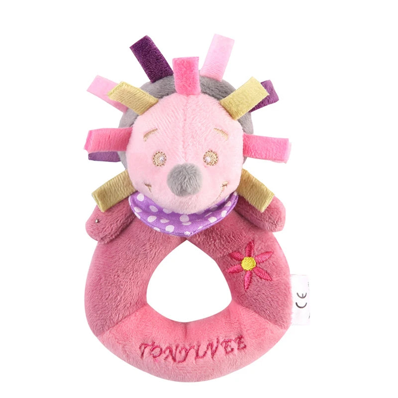 Chocalho de Mão Animalzinho – Brinquedo de Pelúcia Educativo para Bebês