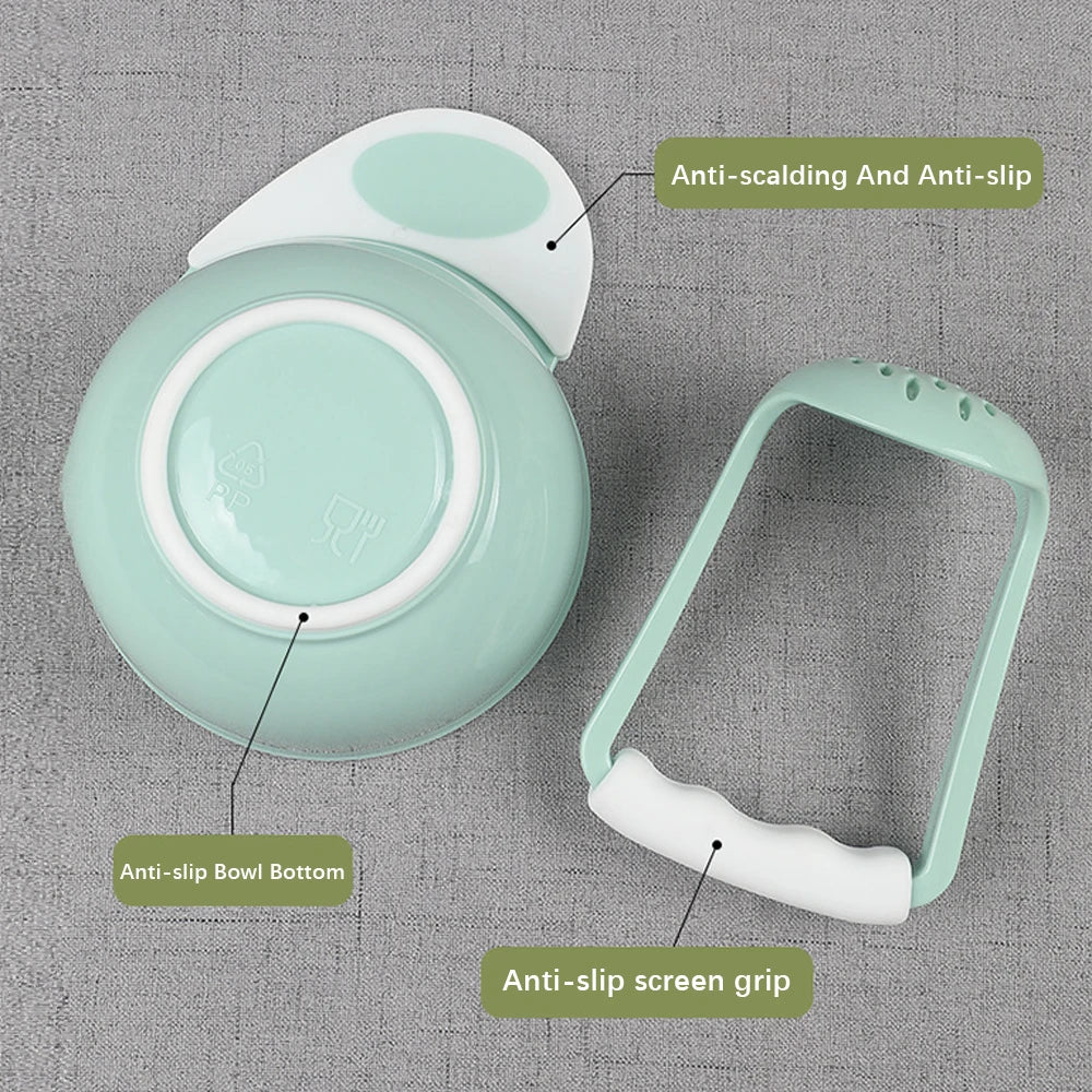 Conjunto de Tigela Moedora Manual para Alimentos de Bebê