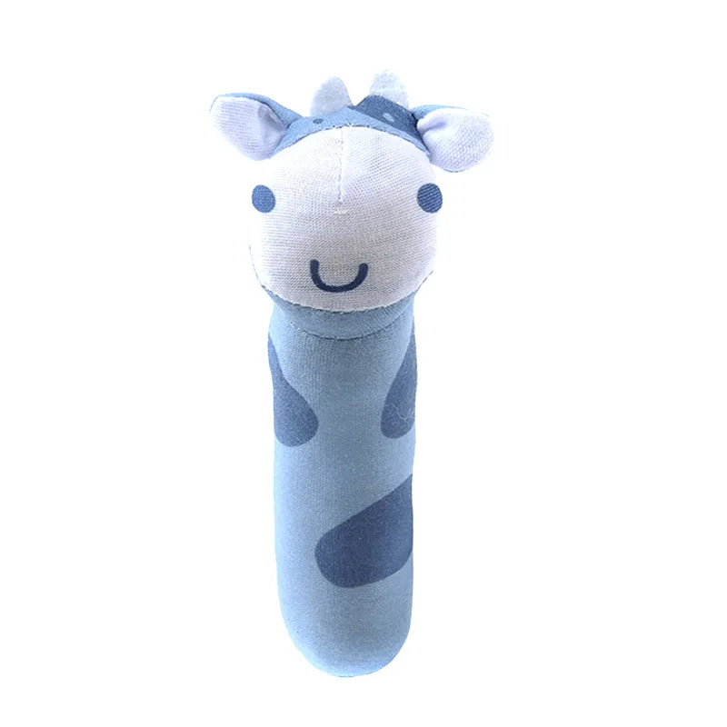 Chocalho de Mão Animalzinho – Brinquedo de Pelúcia Educativo para Bebês