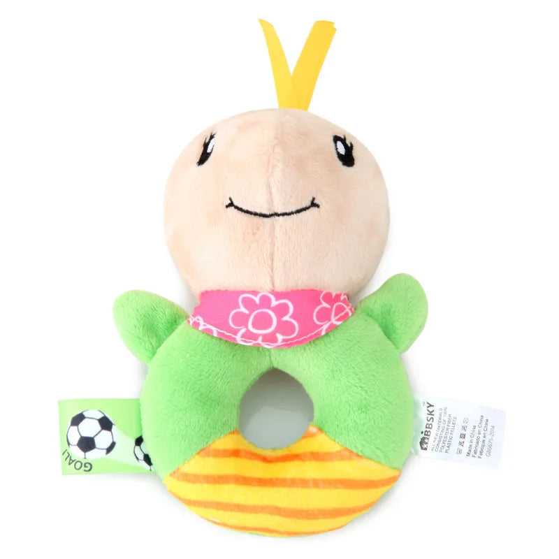 Chocalho de Mão Animalzinho – Brinquedo de Pelúcia Educativo para Bebês