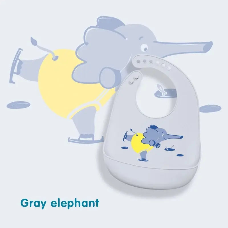 Babador de Silicone Impermeável – Ajustável e Super Fofo