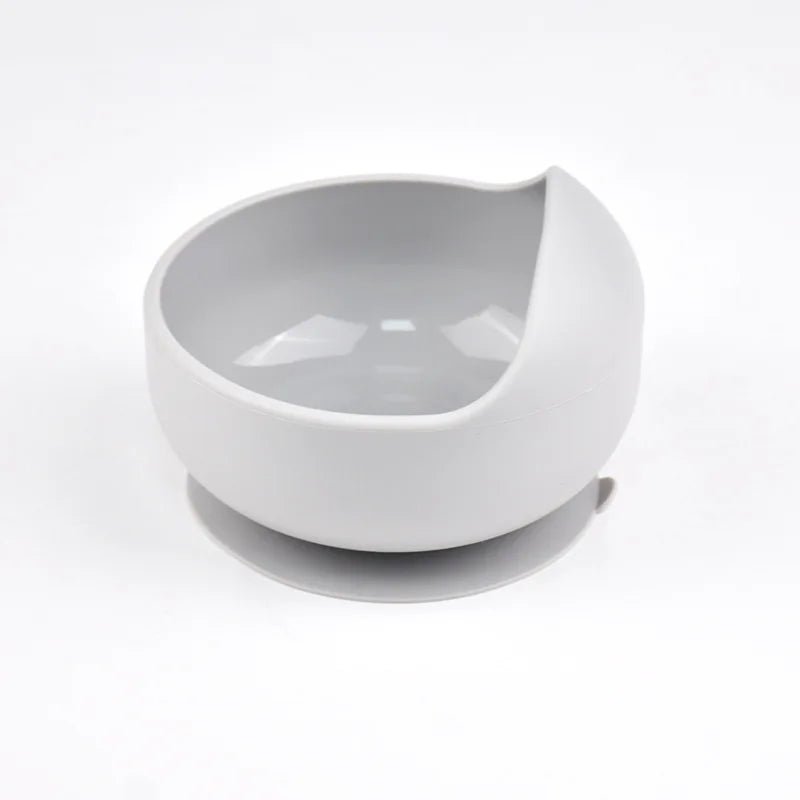 Tigela de Silicone com Sucção para Bebês – Antiderrapante, Segura e Ideal para a Fase de Aprendizado!