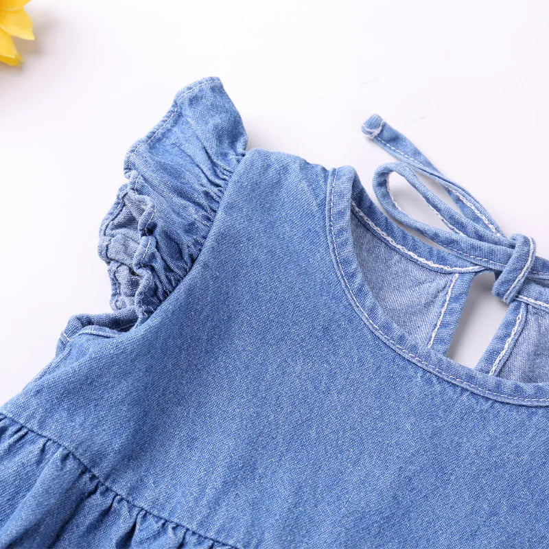 Macacão Jeans Bebê Menina – Babados & Alcinhas