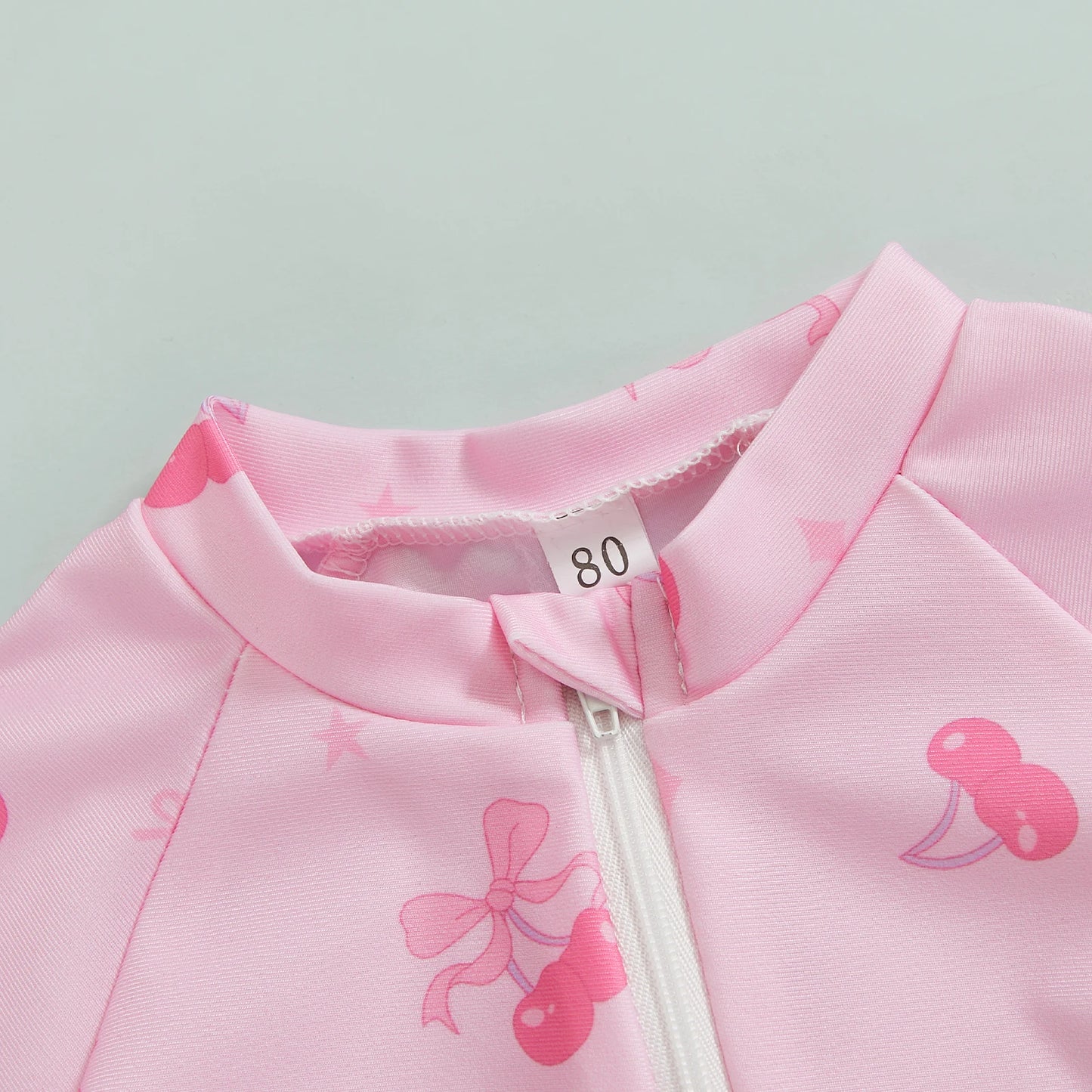 Maiô Infantil Feminino com Manga Curta – Proteção e Estilo para o Verão! 👧🍒🏖️