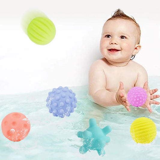6Pcs Textured Multi Ball Set Develop Tactile