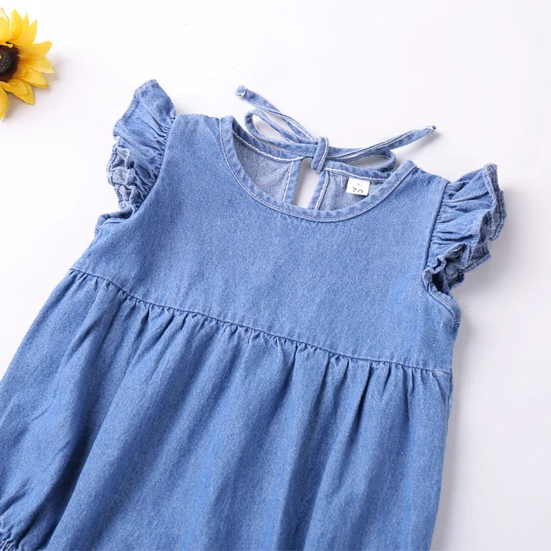 Macacão Jeans Bebê Menina – Babados & Alcinhas