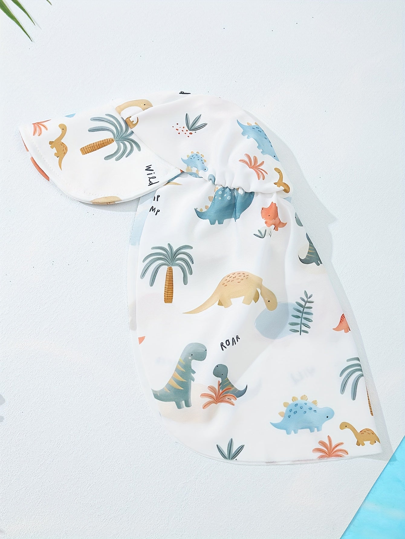 Conjunto de Banho Dino com Chapéu – 2 peças