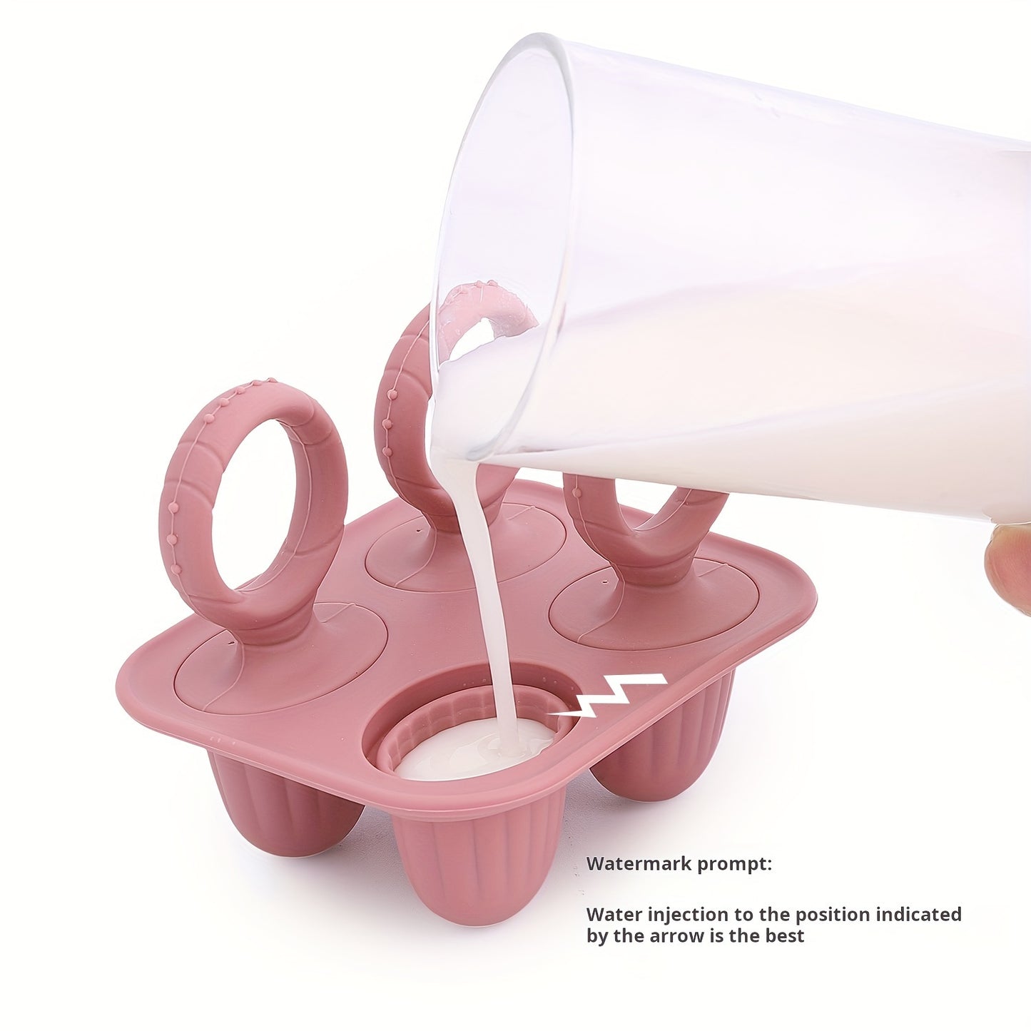 Formas de Picolé em Silicone com Colher – Livre de BPA